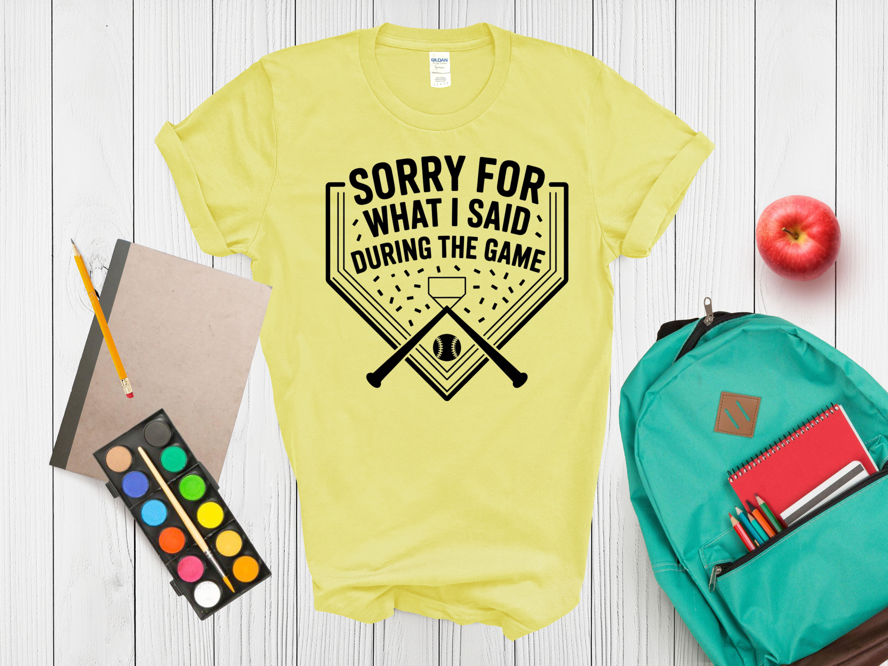 Kids Sports Tee Sorry for what i said during the game
