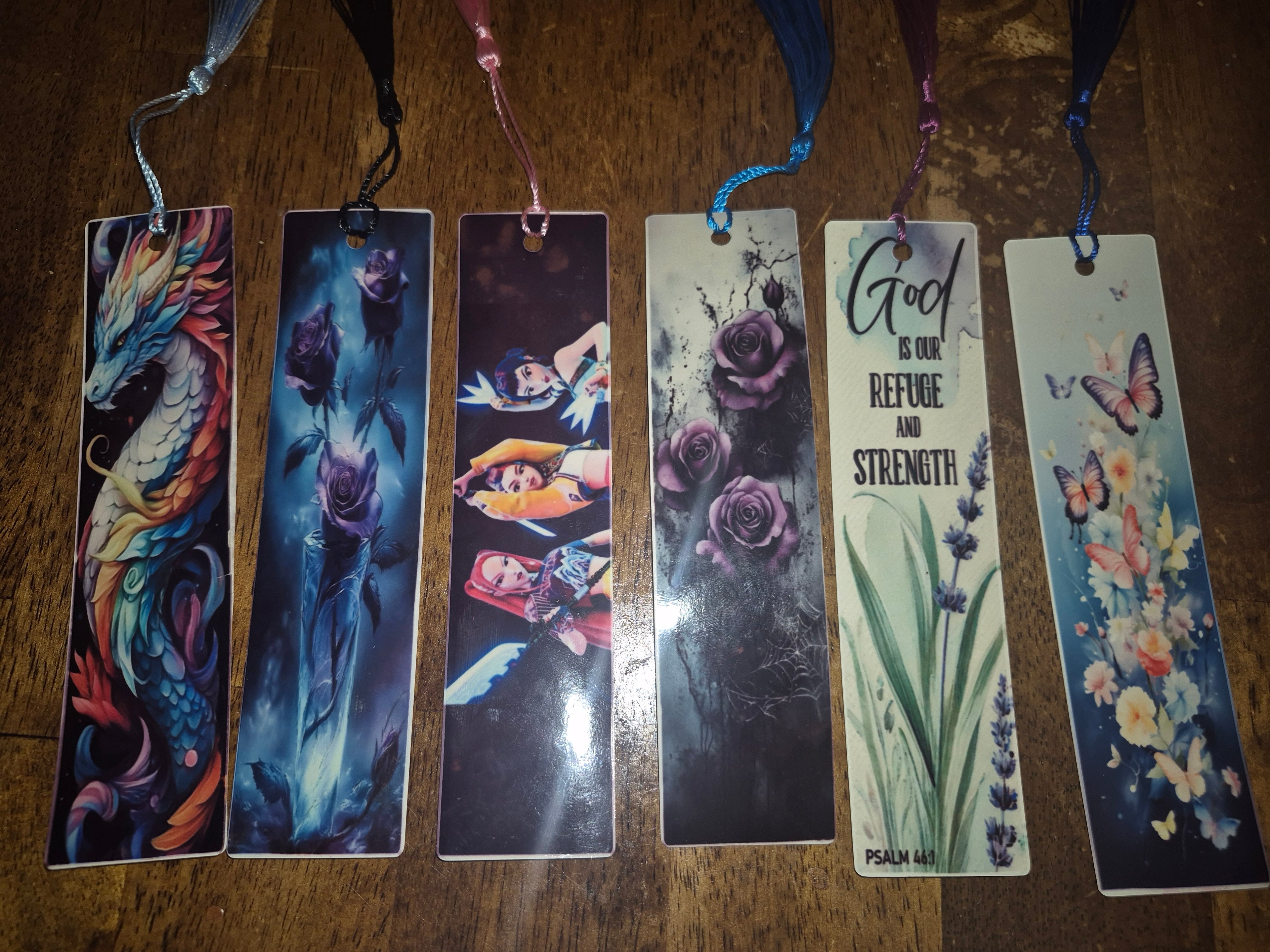 Bookmark Double Sided w Color Tassel