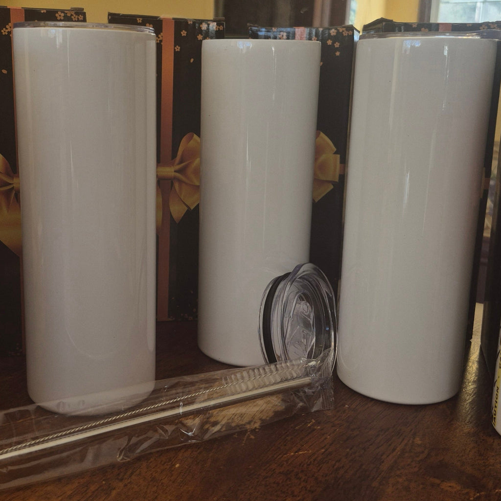 20oz custom tumbler w straw