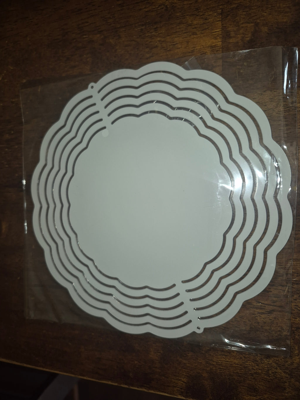 8 inch custom sublimation wind spinner (wavy circle)