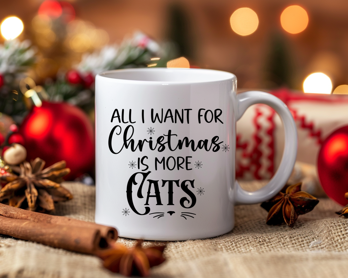 Coffee Cup All I want is More Cats