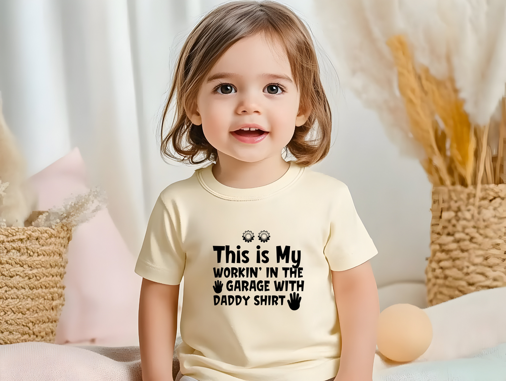 Childs T-shirt This is my working in the garage with daddy shirt