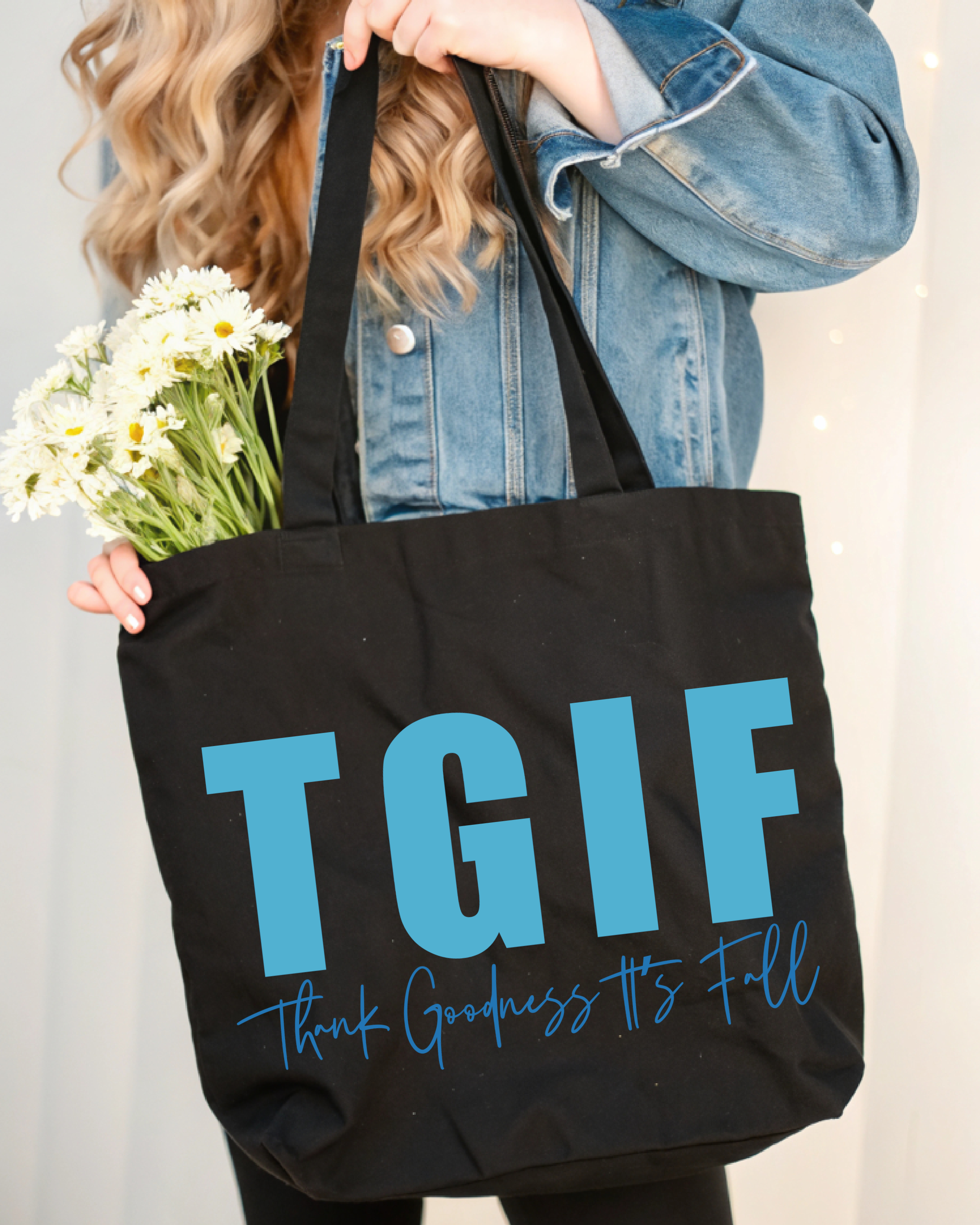Tote Bag TGIF Thank Goodness its Fall