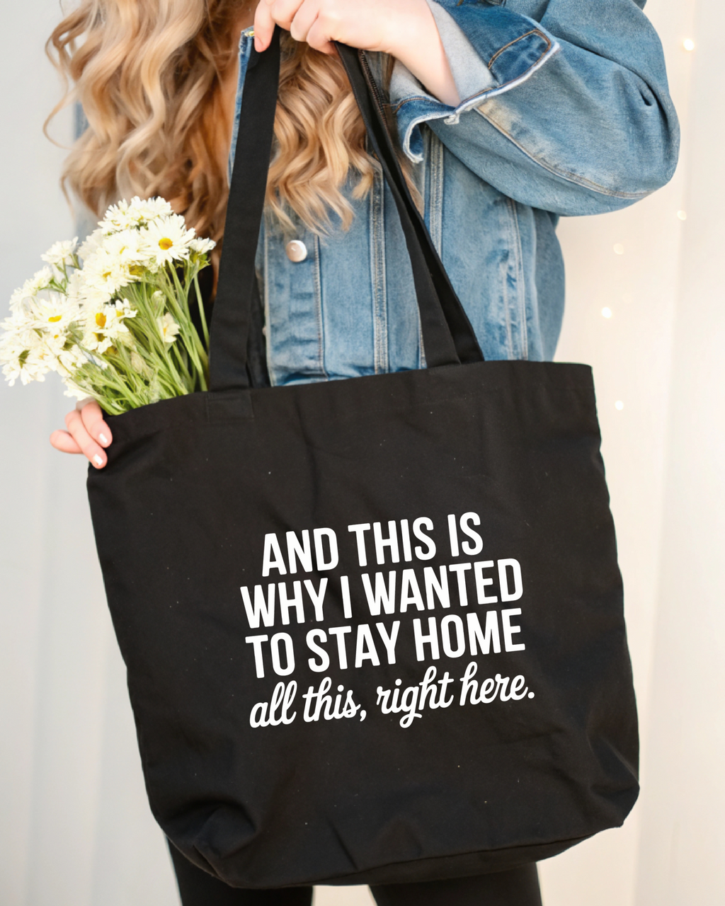 Tote Bag This is Why I Wanted to Stay Home...