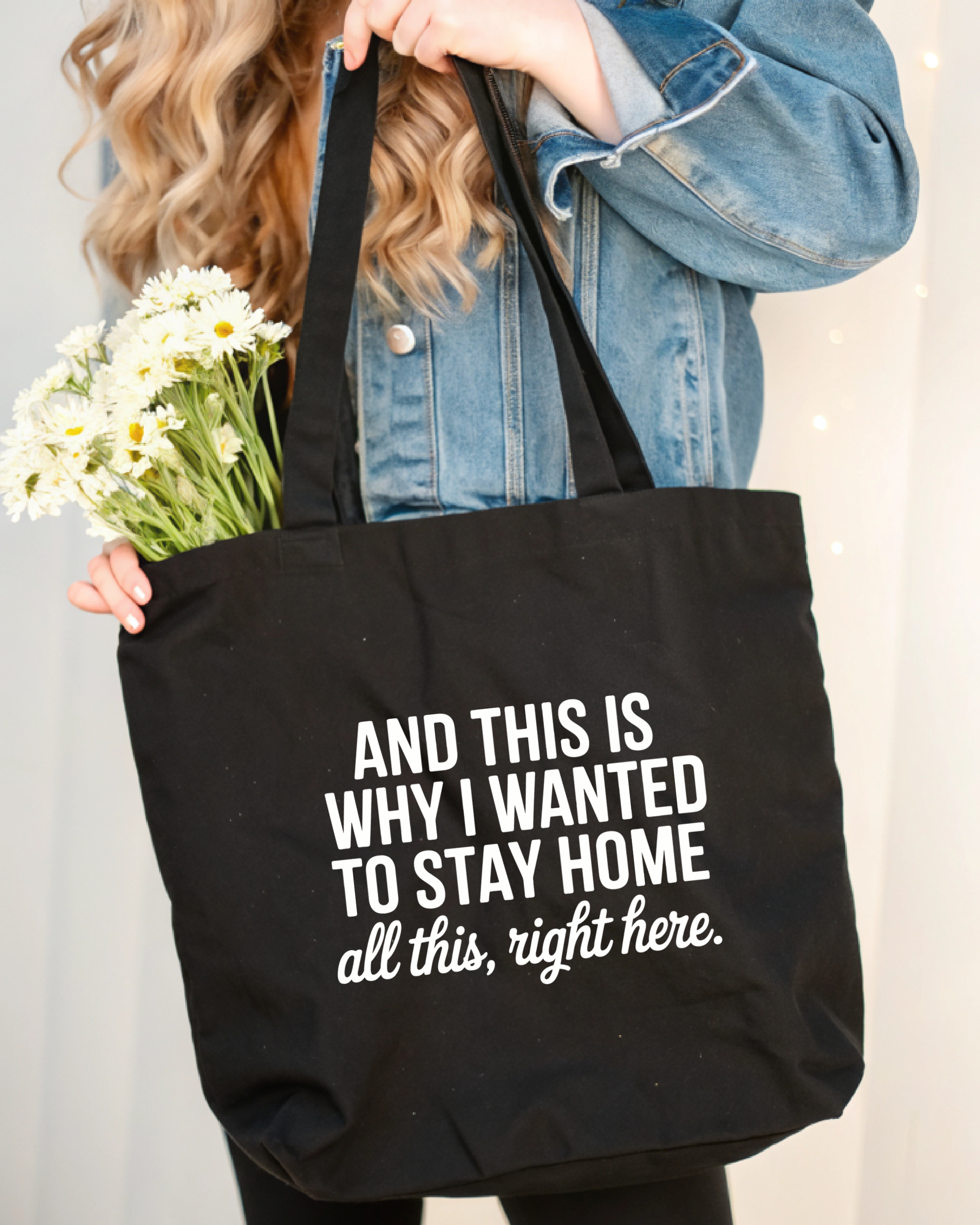 Tote Bag This is Why I Wanted to Stay Home...