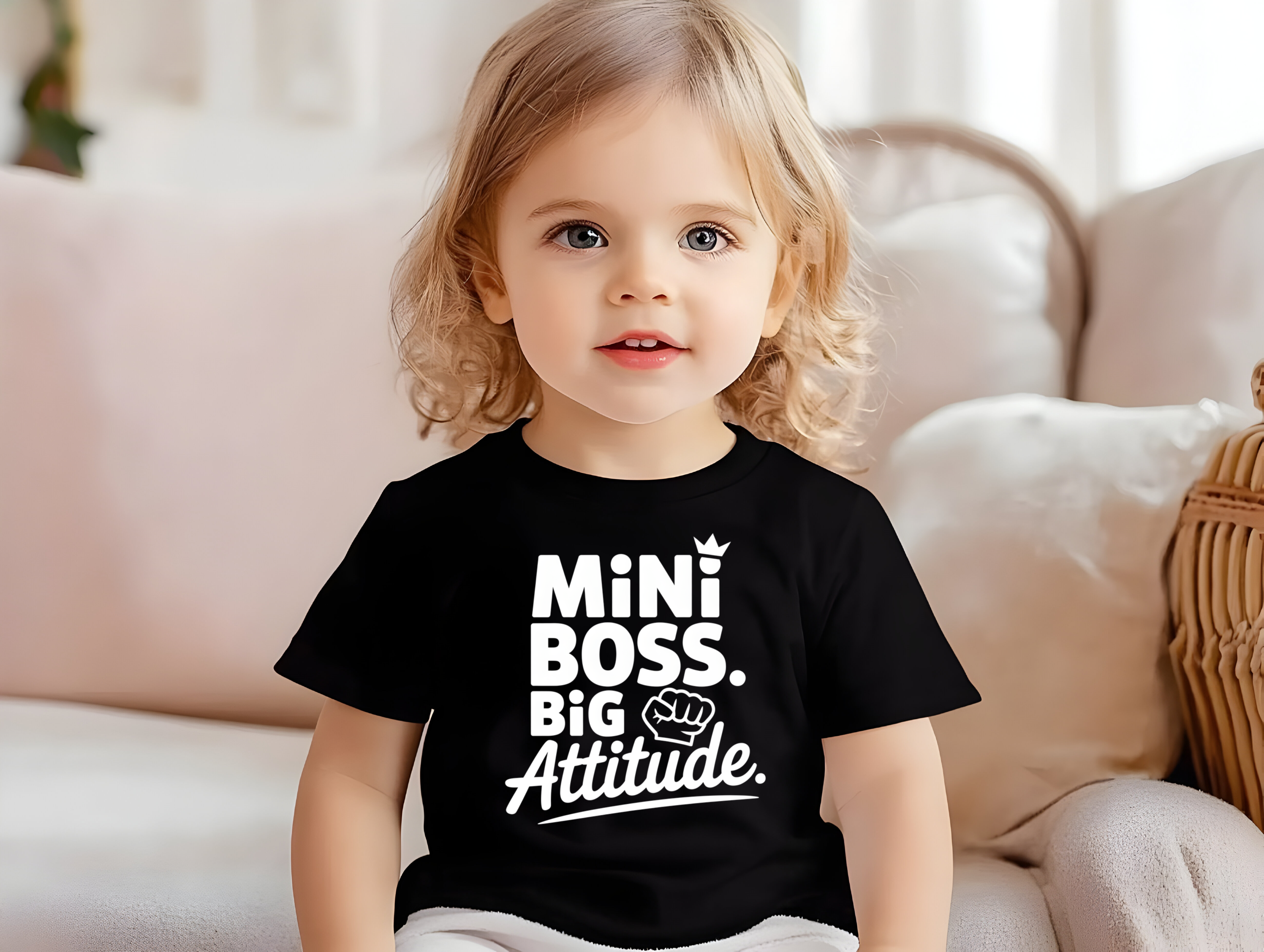 Short Sleeve T-shirt Mini Boss BIg Attitude