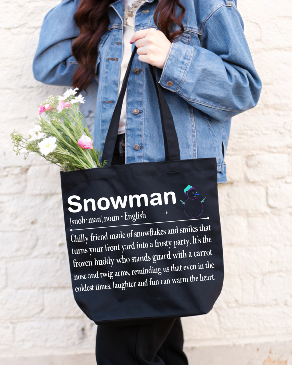 Tote Bag Definition of a Snowman