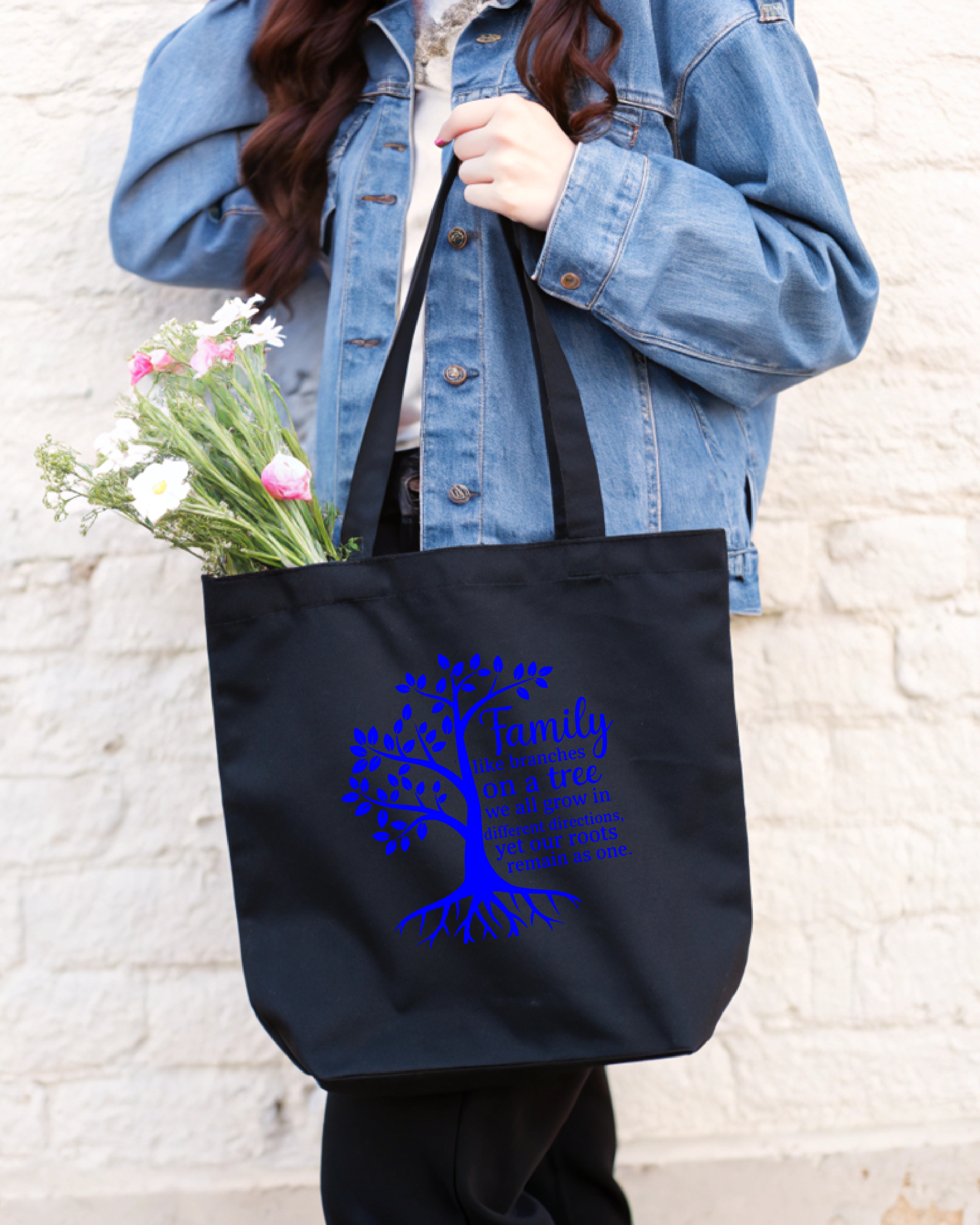 Tote Bag Family Tree Simple