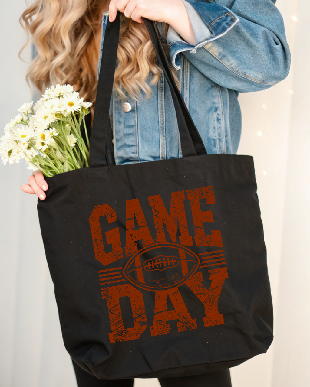 Tote Bag Football Vintage Game Day