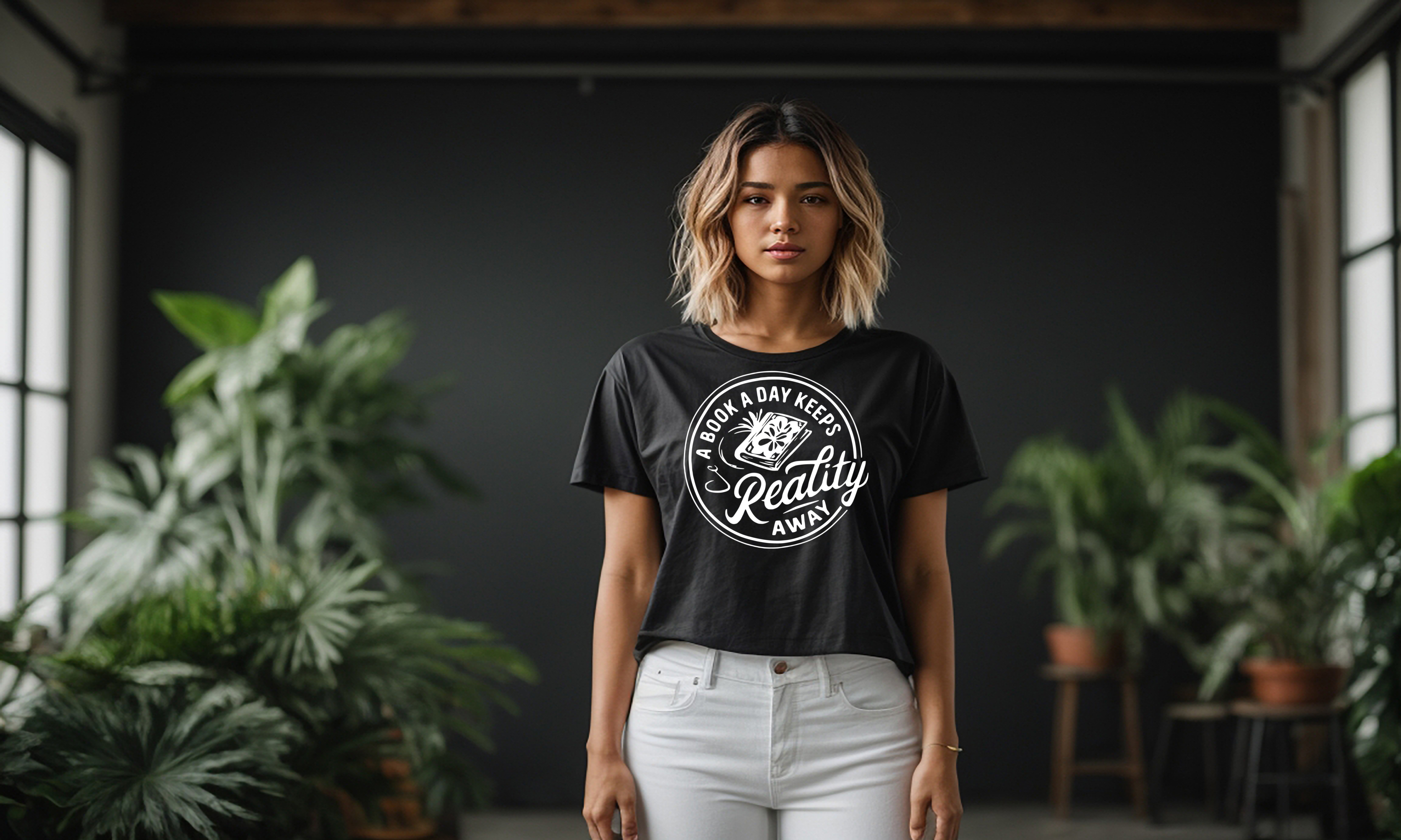 T-Shirt A Book a Day Keeps Reality Away