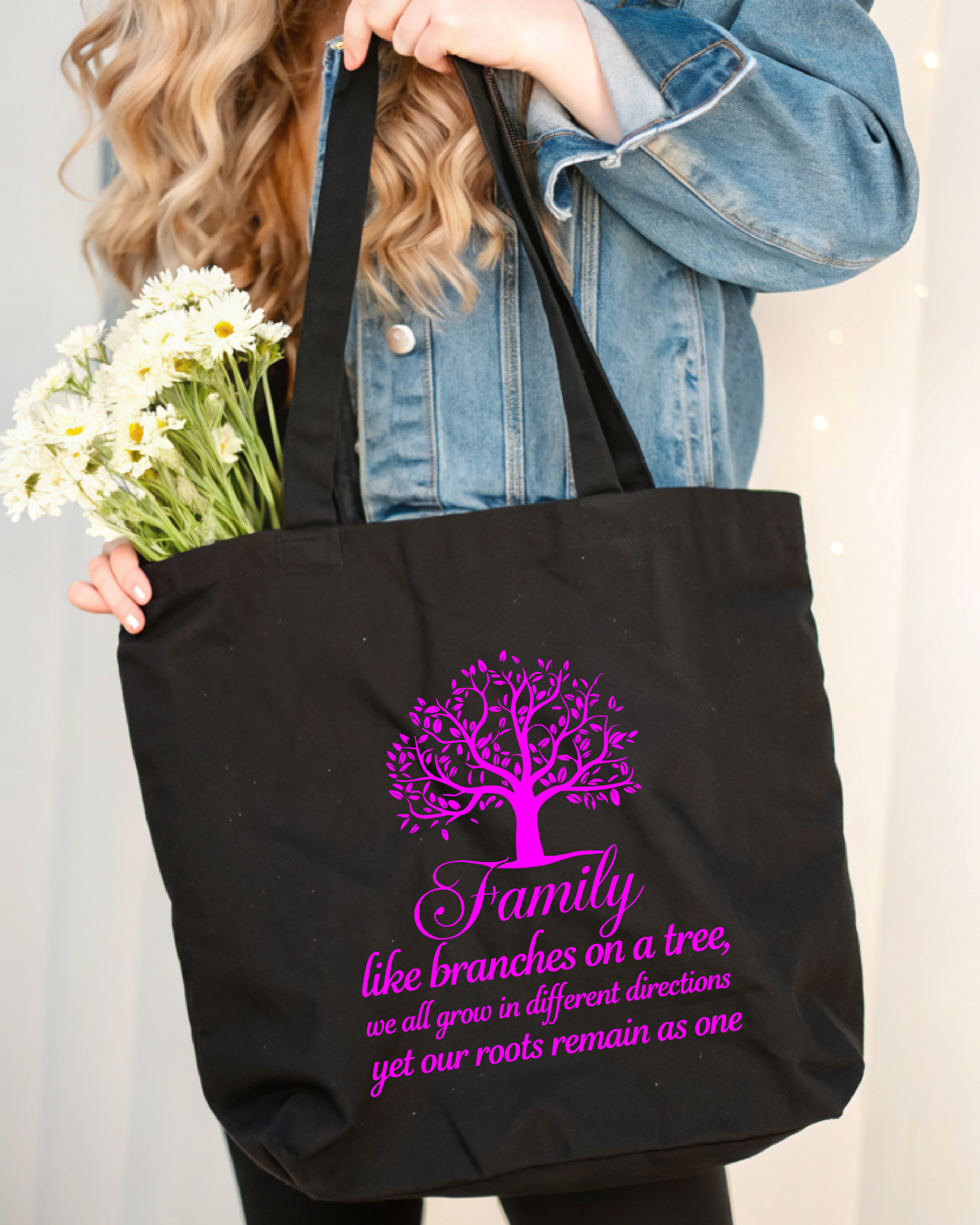 Tote Bag Family Tree Centered