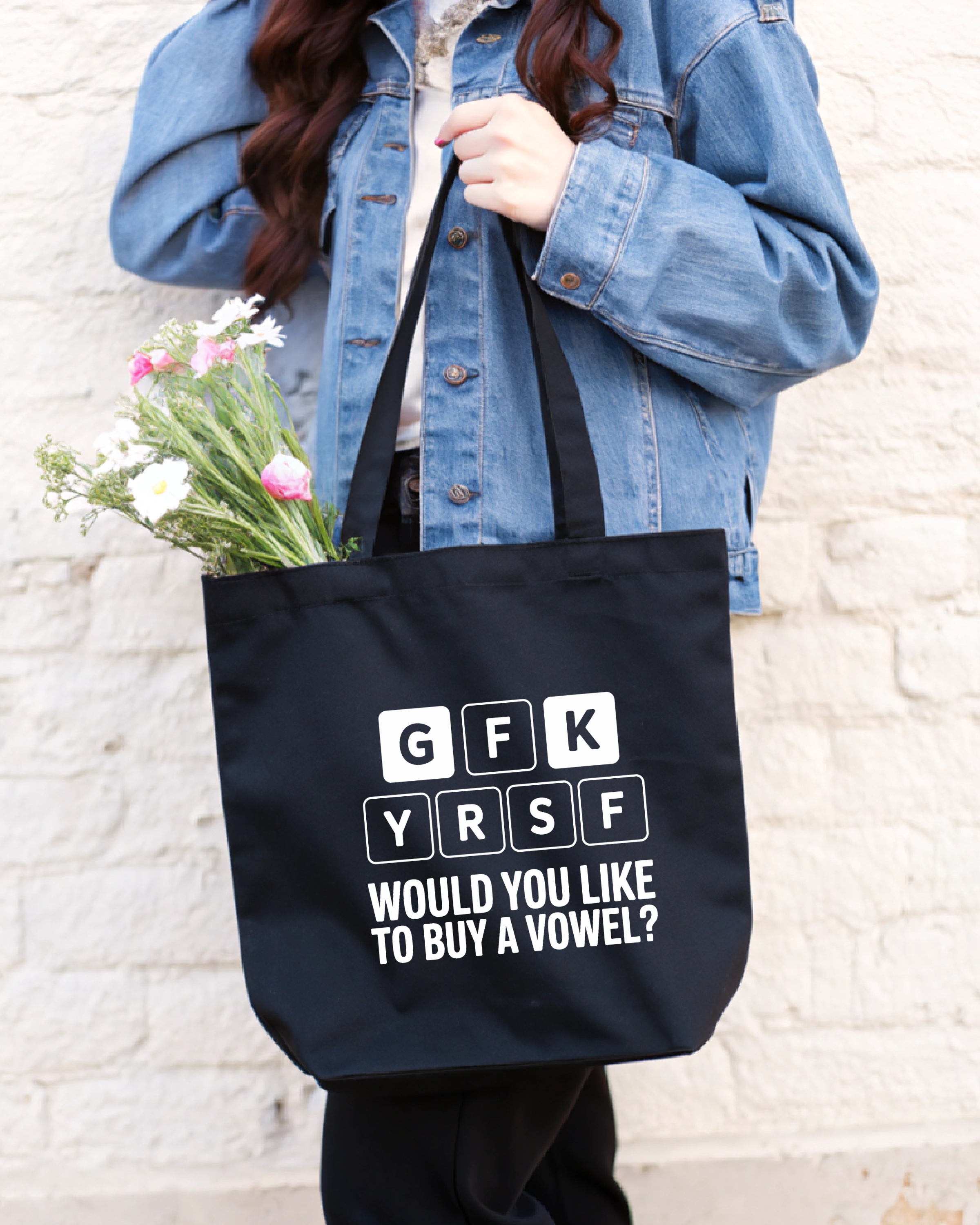 Tote Bag Would You Like To Buy A Vowel?