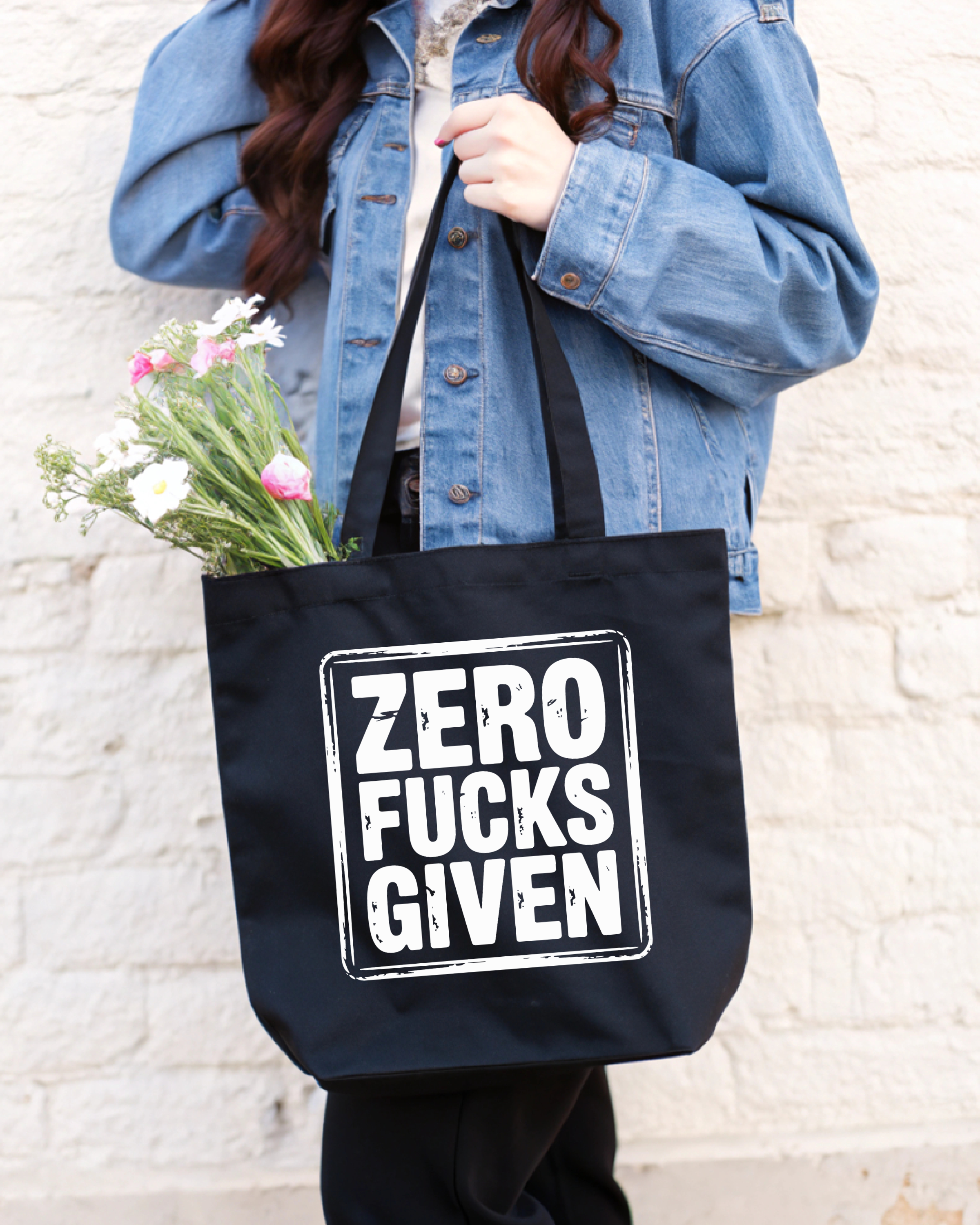 Tote Bag Zero Fucks Given