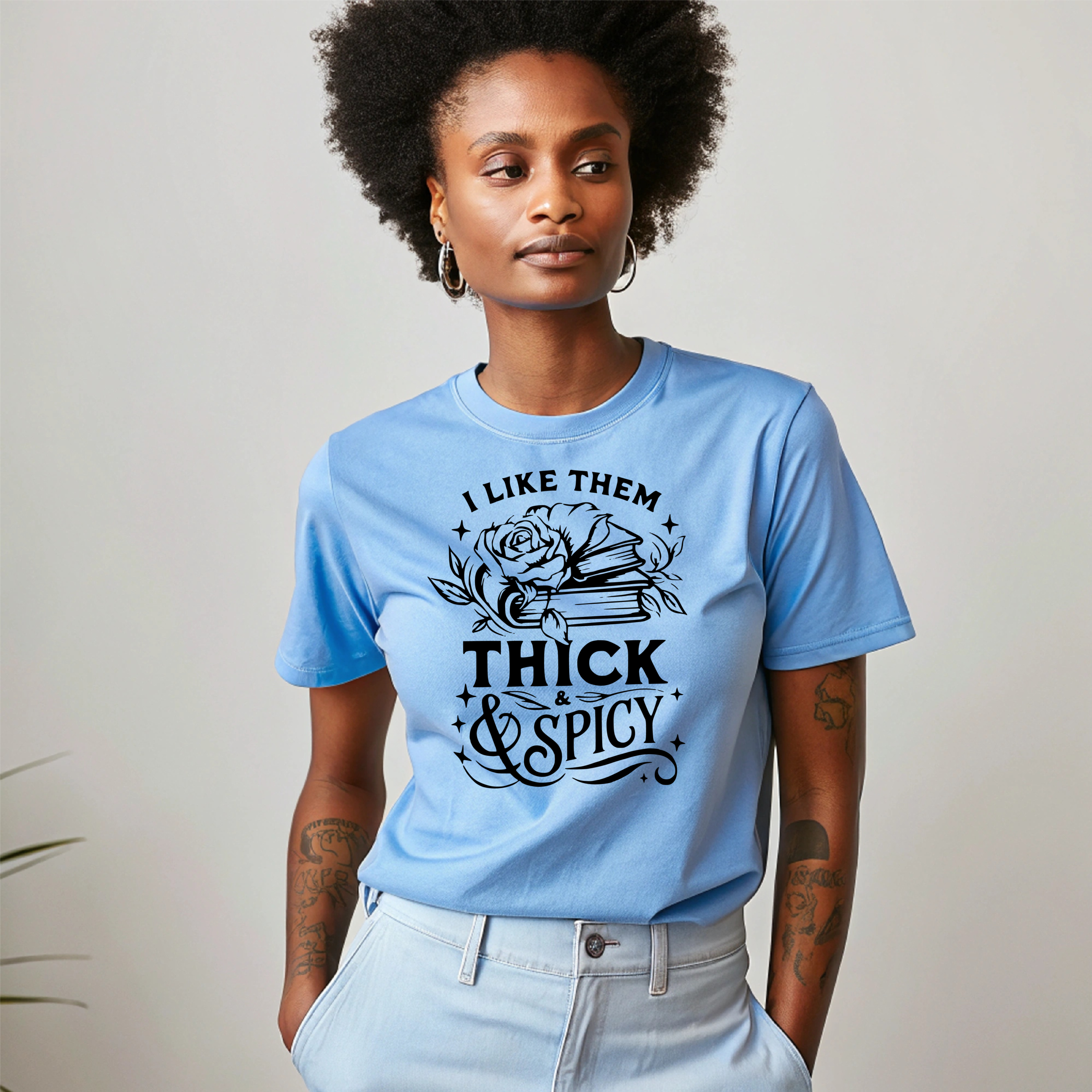 T-Shirt I Like Them Thick and Spicy books