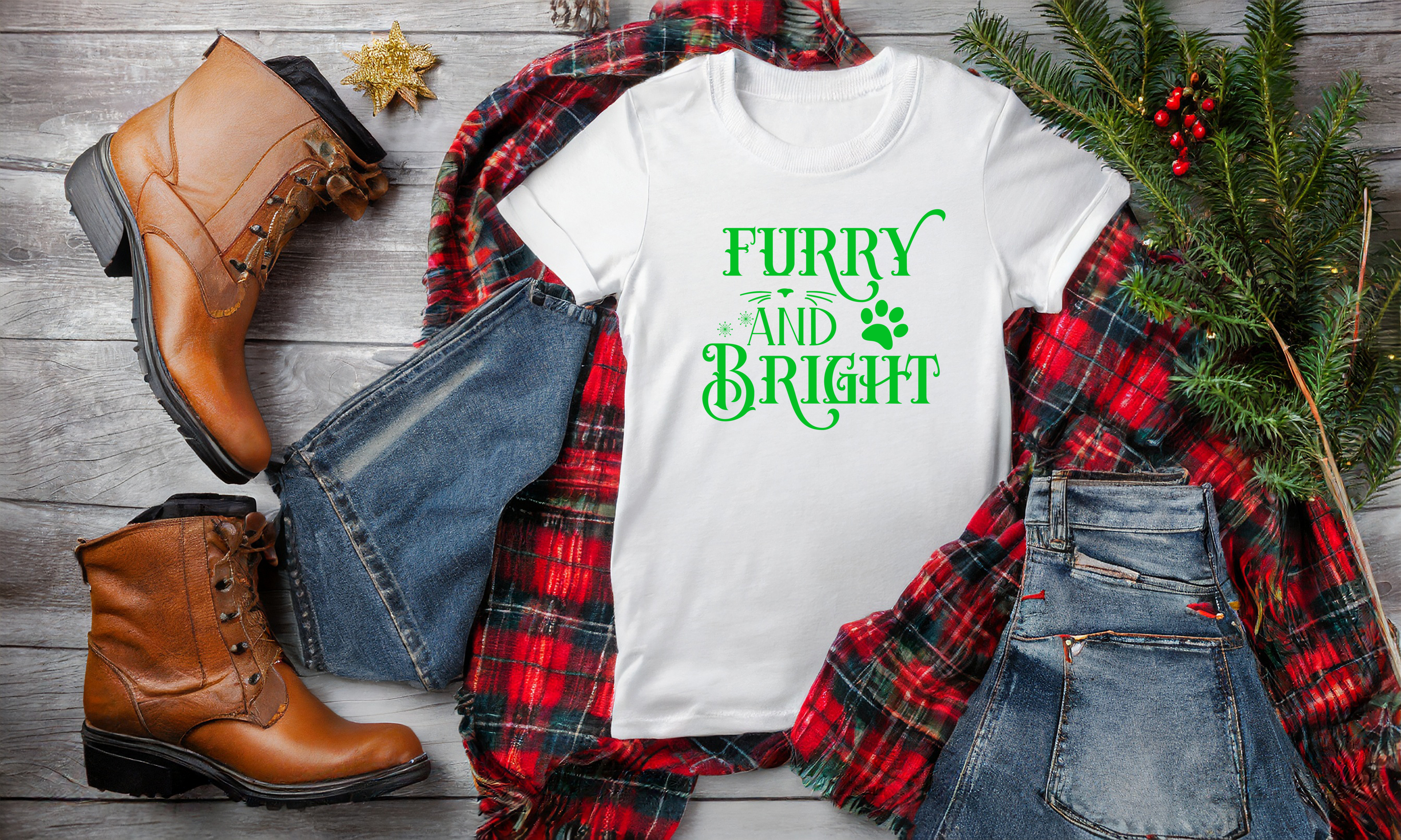 T-Shirt Furry and Bright