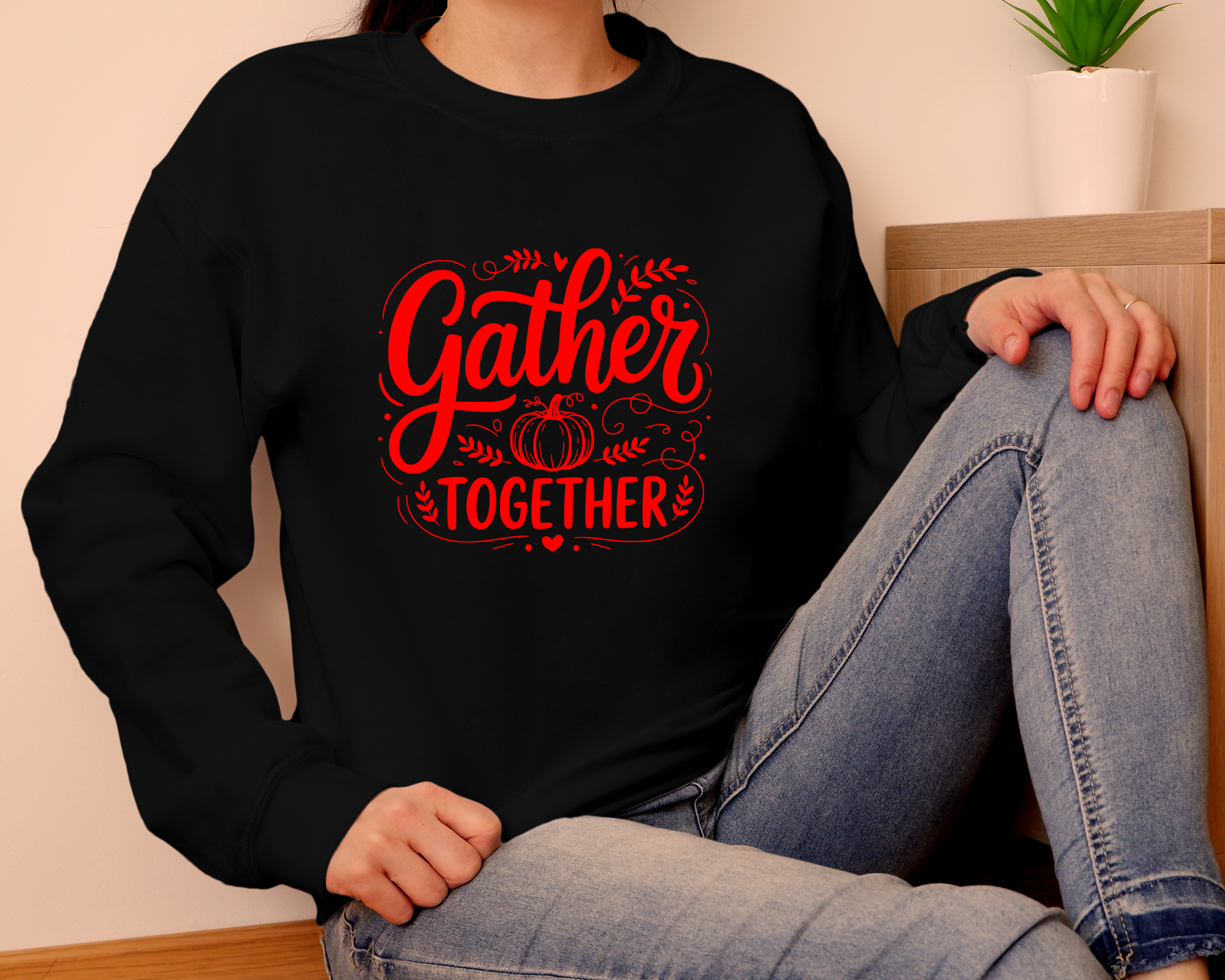 Gather Together w a Pumpkin