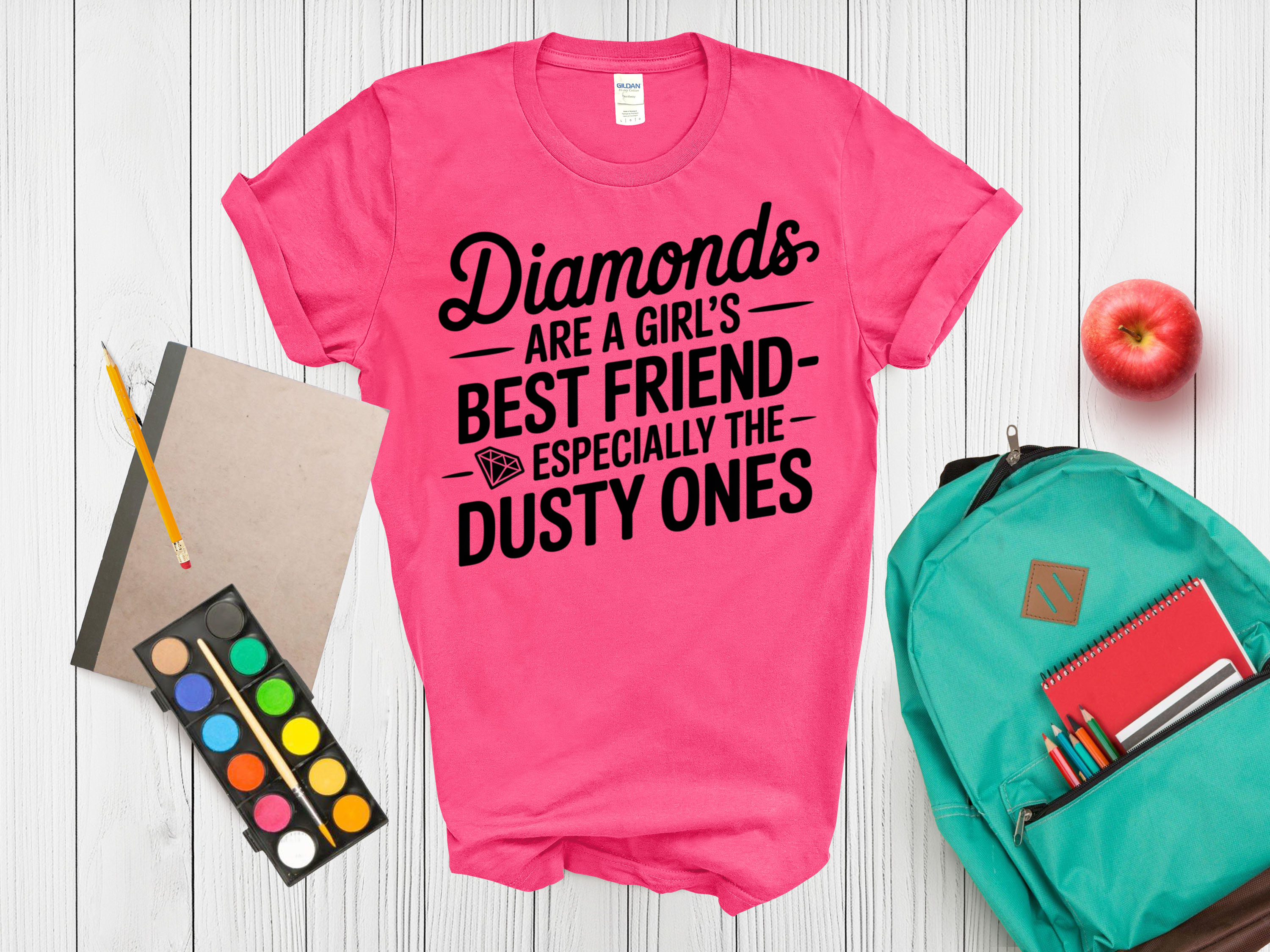Kids Sports Tee Diamonds are a Girls Best Friend