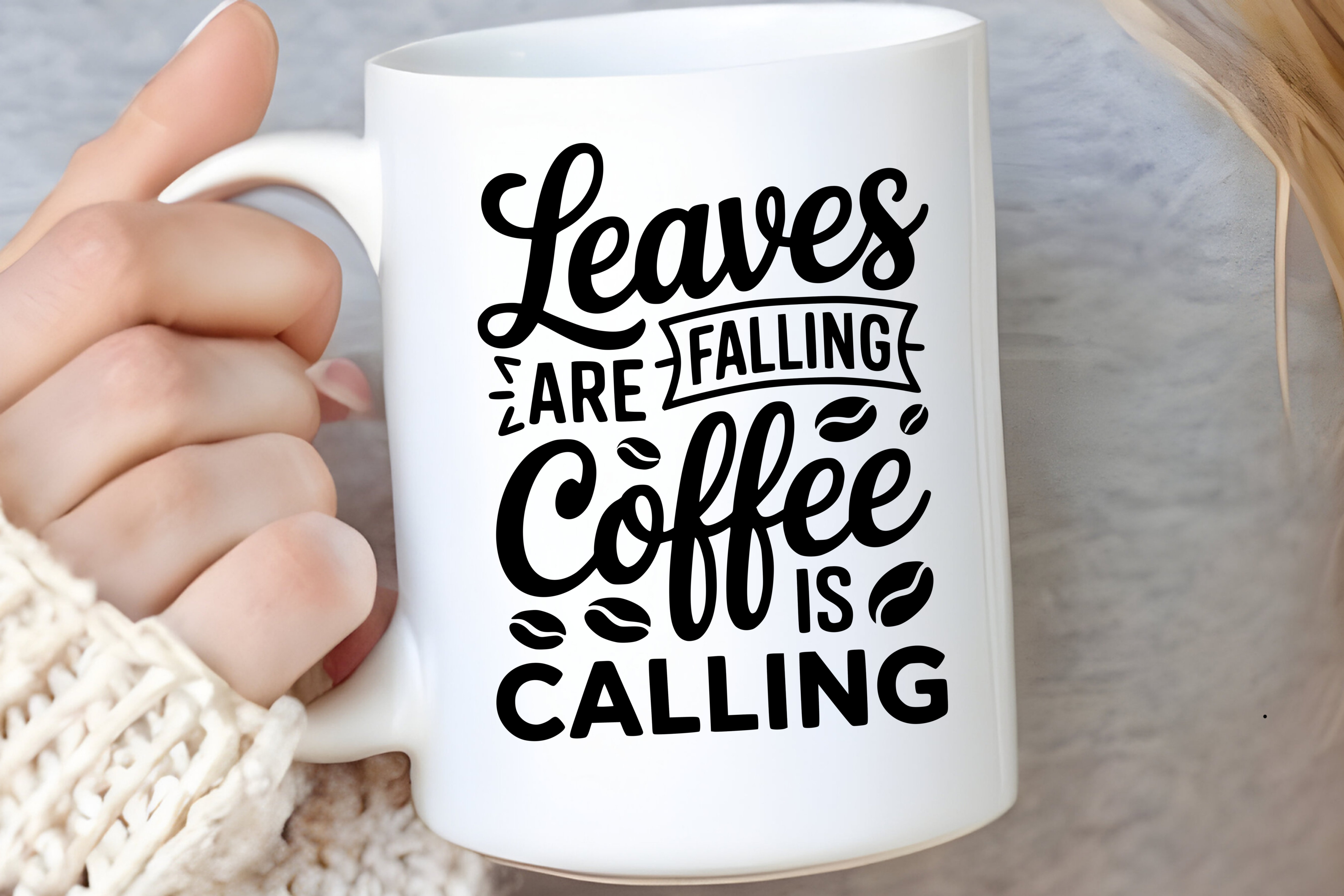 Coffee Mug Leaves are Falling Coffee is Calling