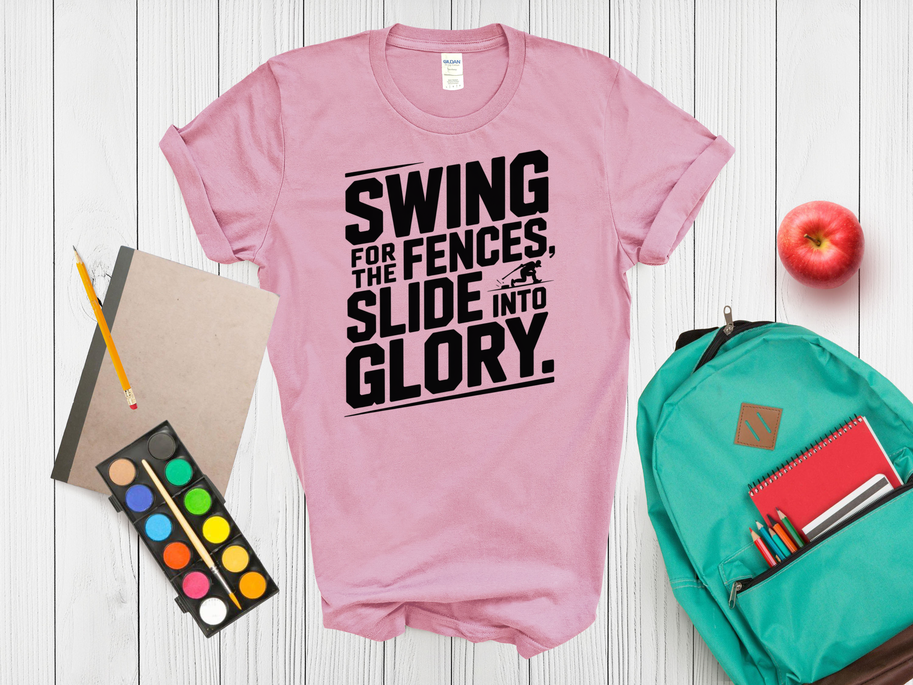 Kids Sport Tee Swing for the Fences Slide into glory