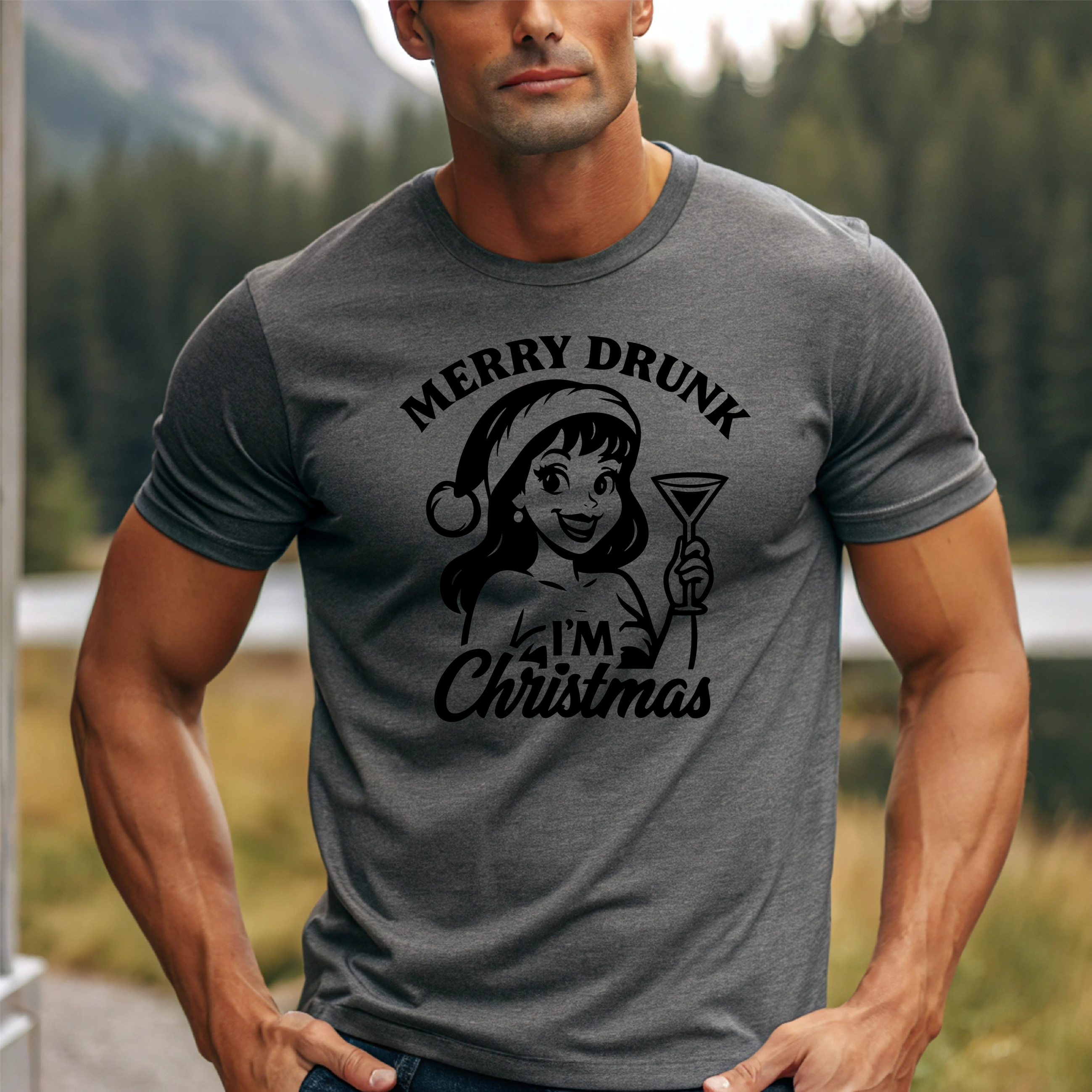 T-Shirt Merry Drunk Im Christmas