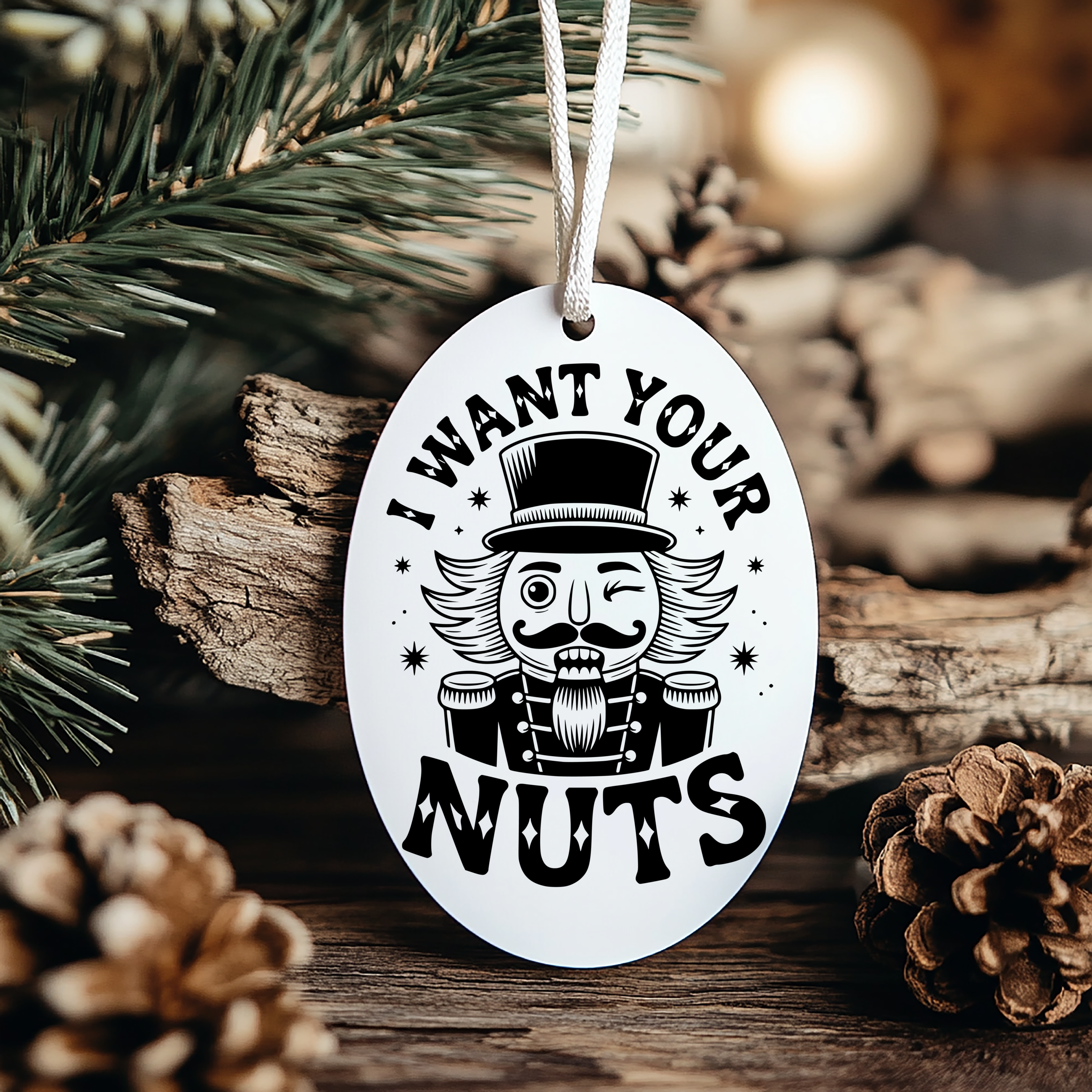 Oval Ornament Nutcracker