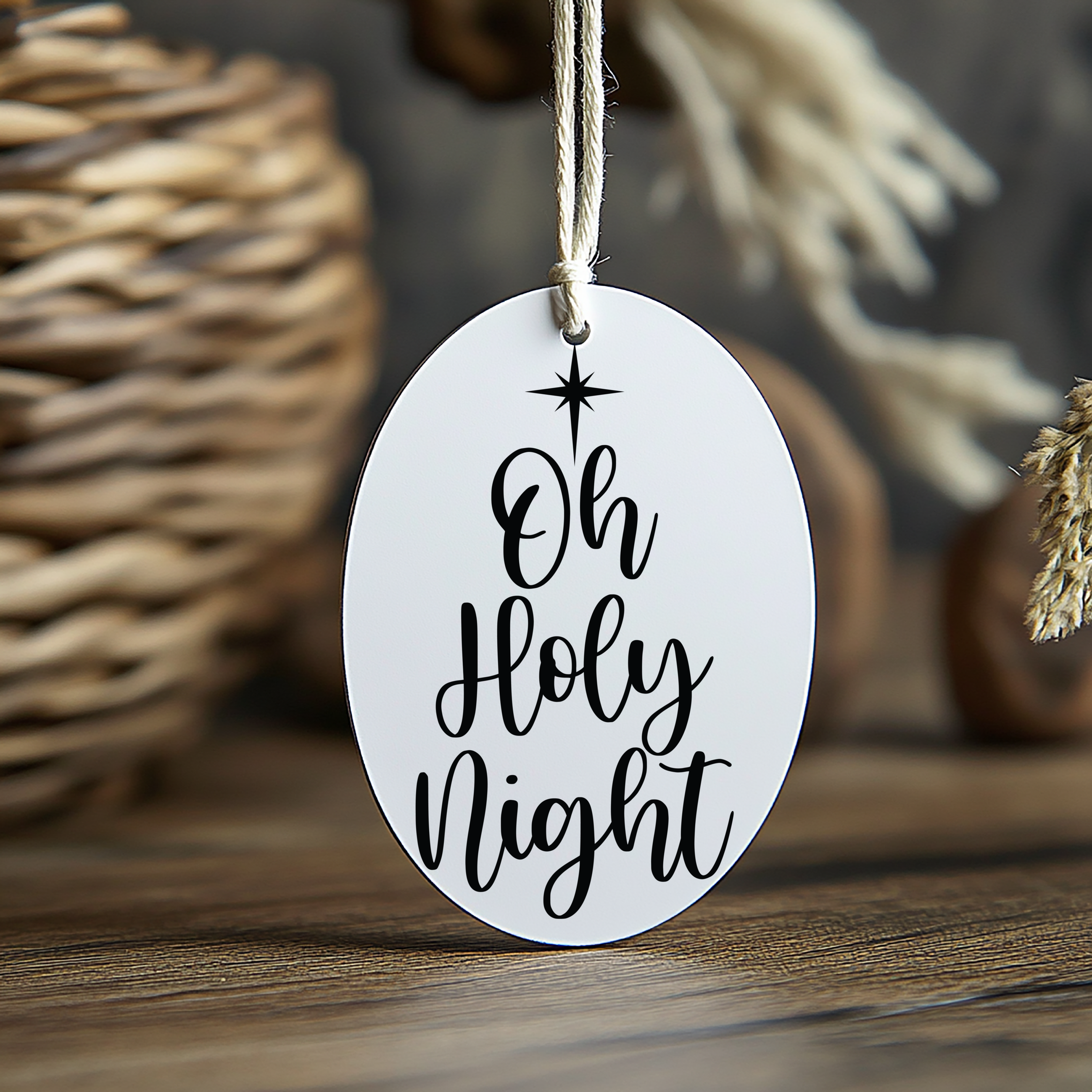 Oval Ornament Oh holy Night