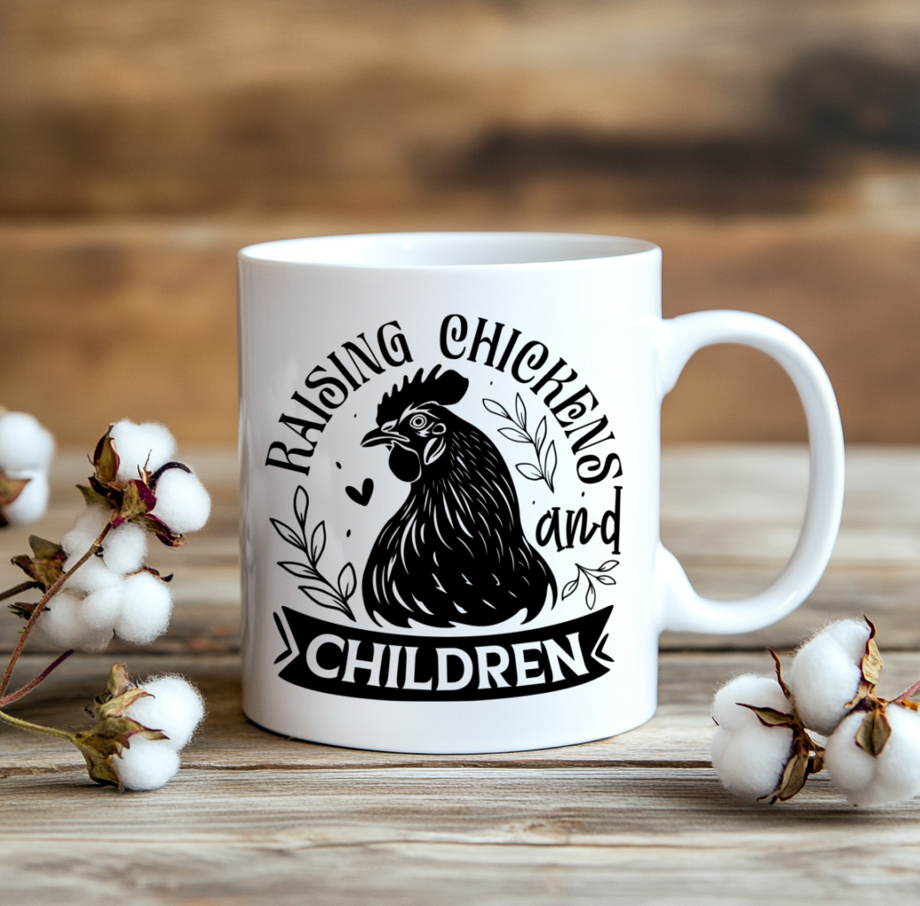 coffee cup Raising Chicken and Children