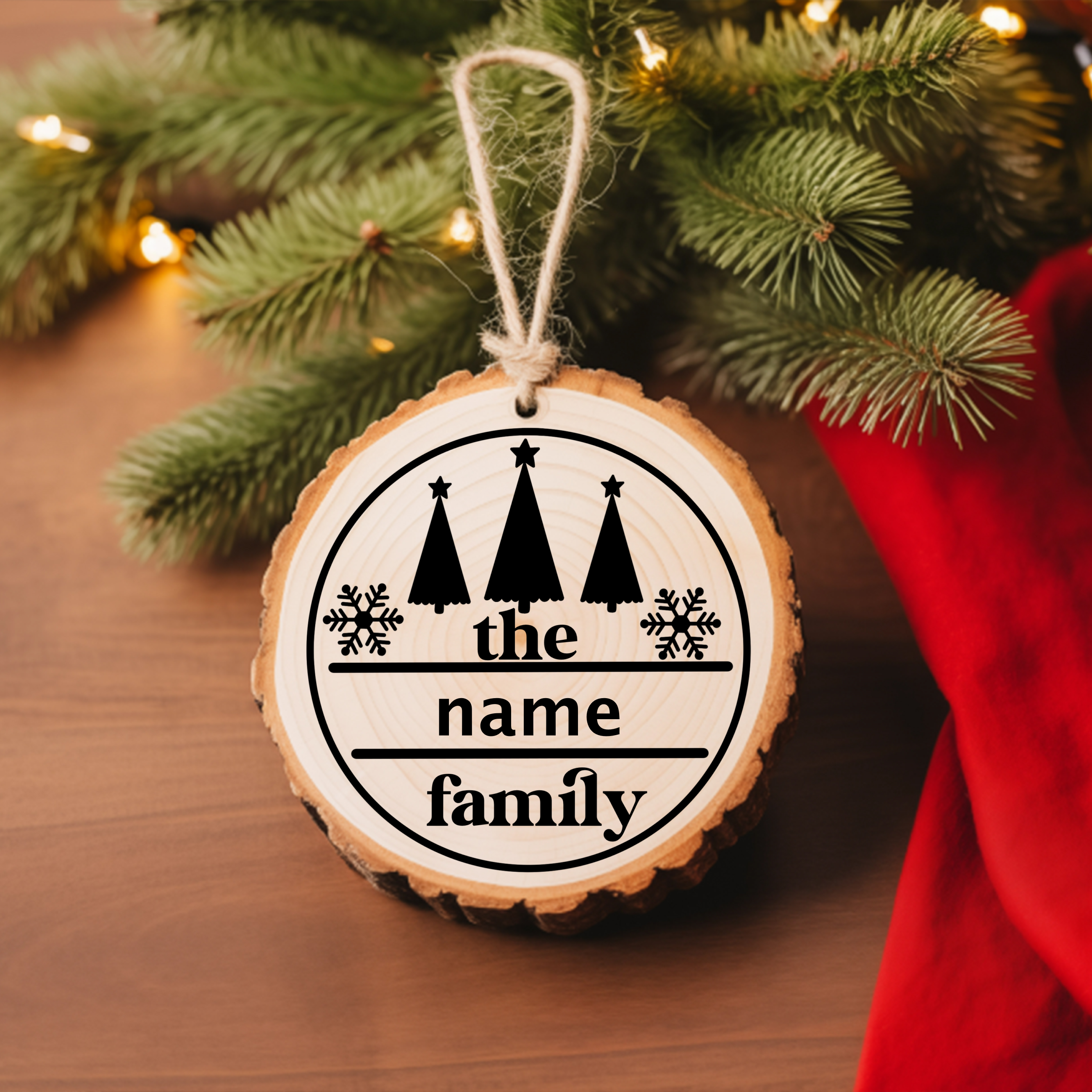 Round Ornament Family Ornament