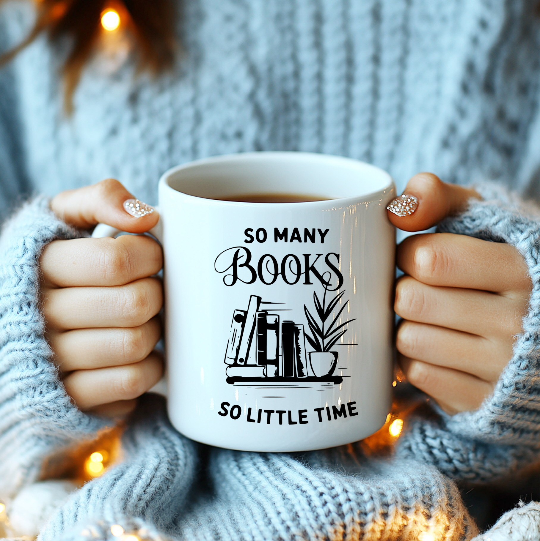 coffee cup so many books so little time