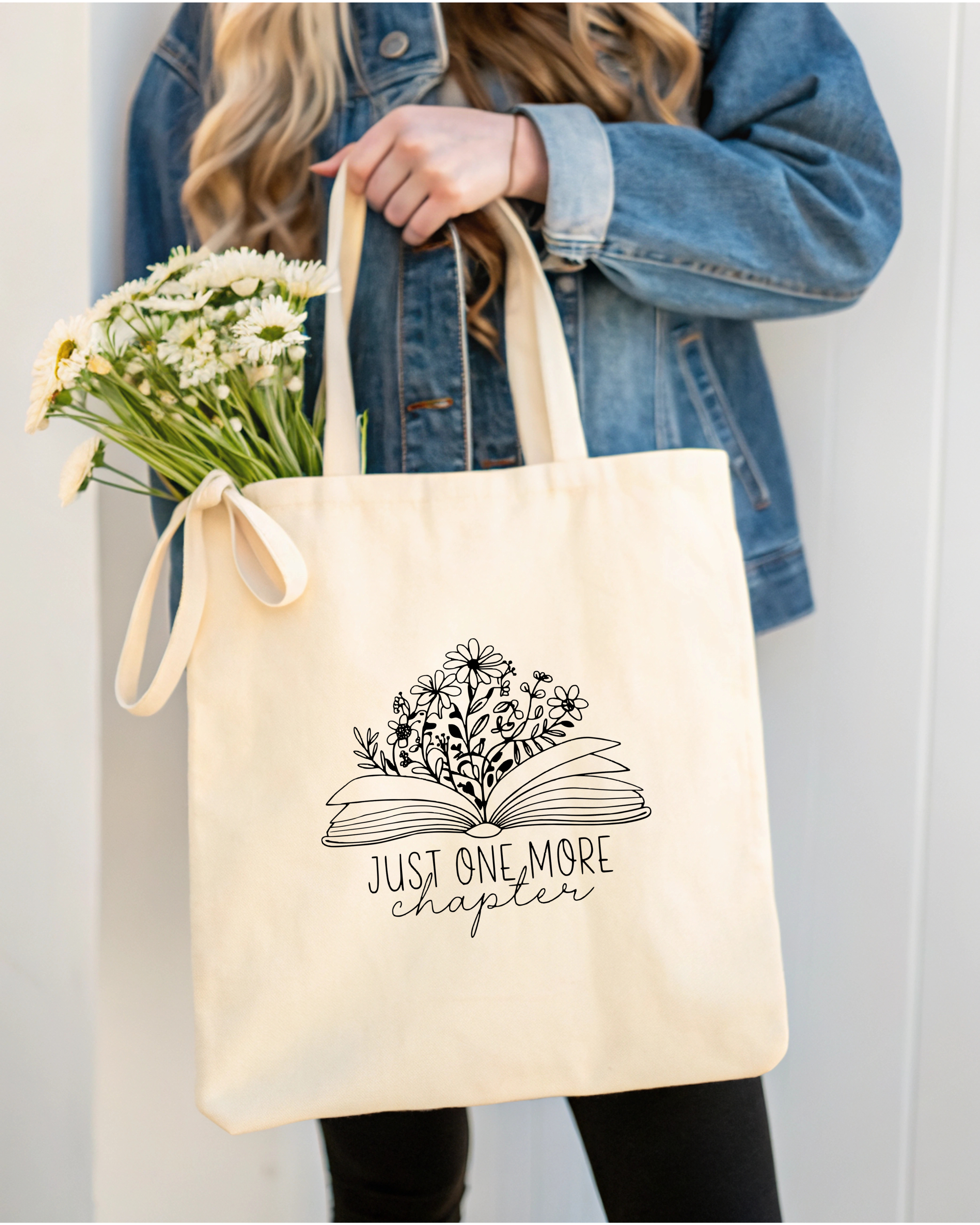 Tote Bag Just One More Chapter