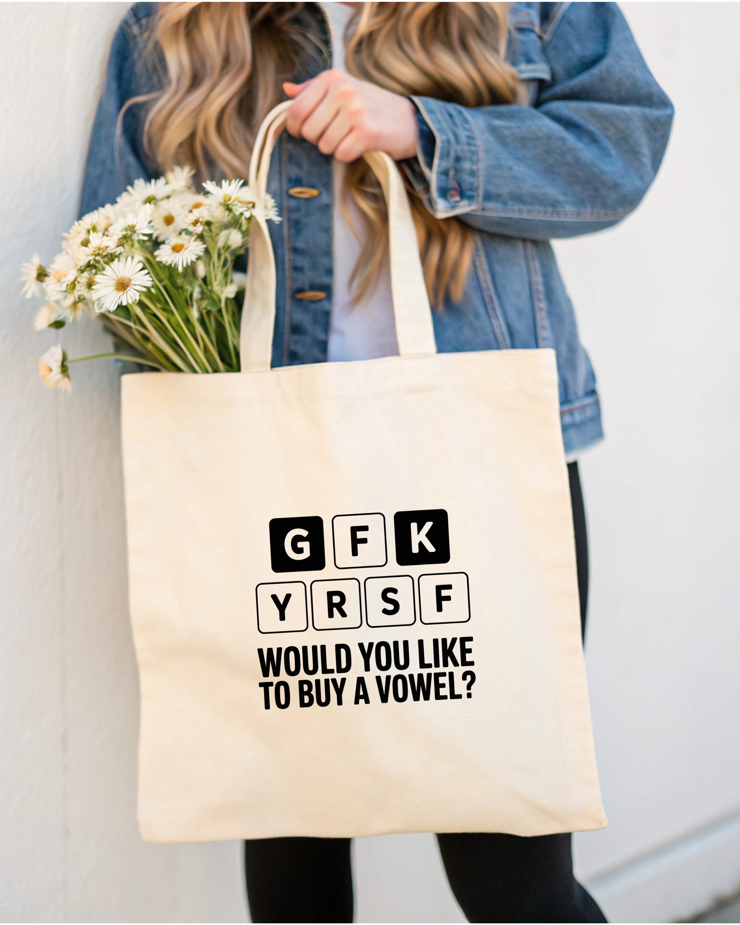 Tote Bag Would You Like To Buy A Vowel?