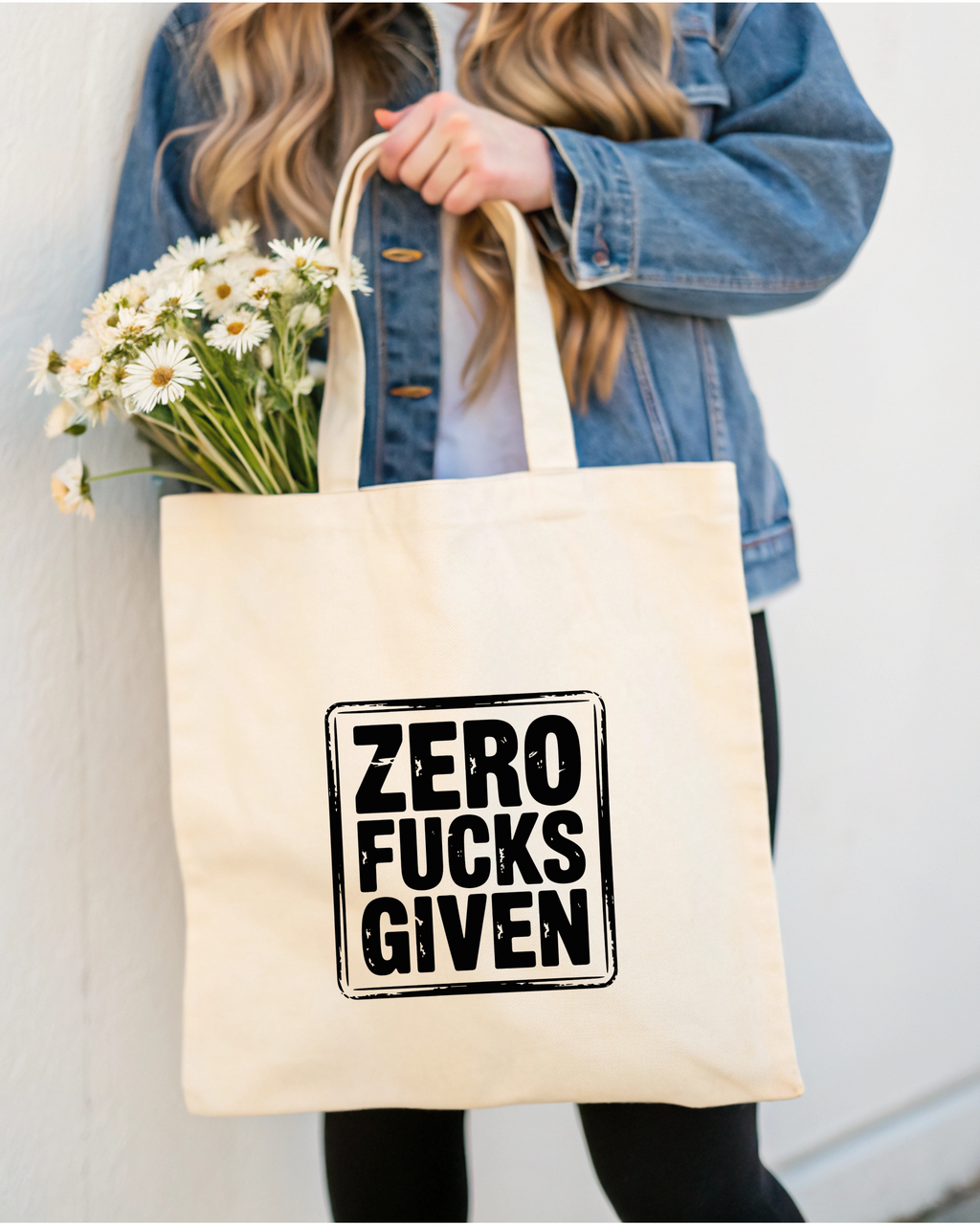 Tote Bag Zero Fucks Given