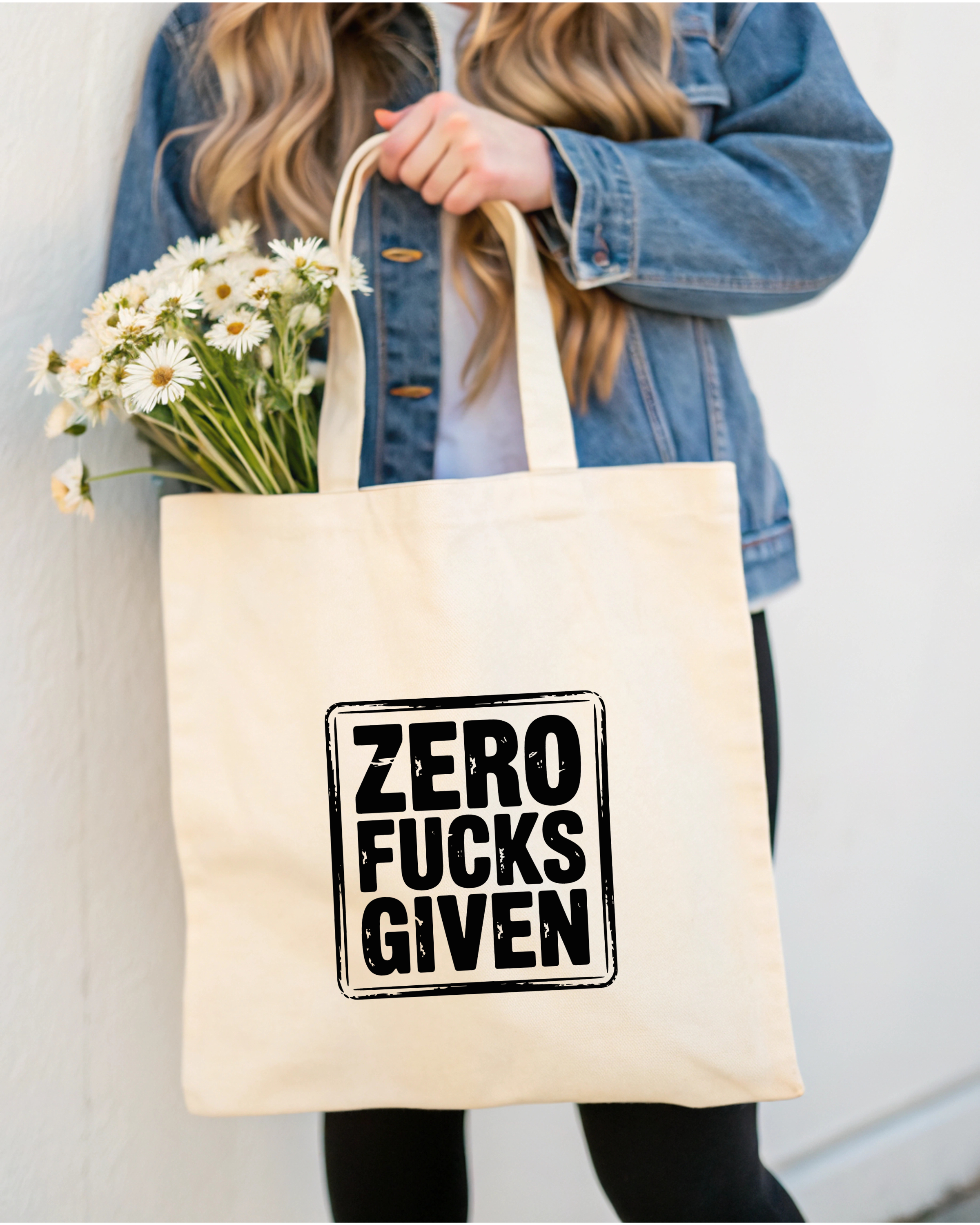 Tote Bag Zero Fucks Given