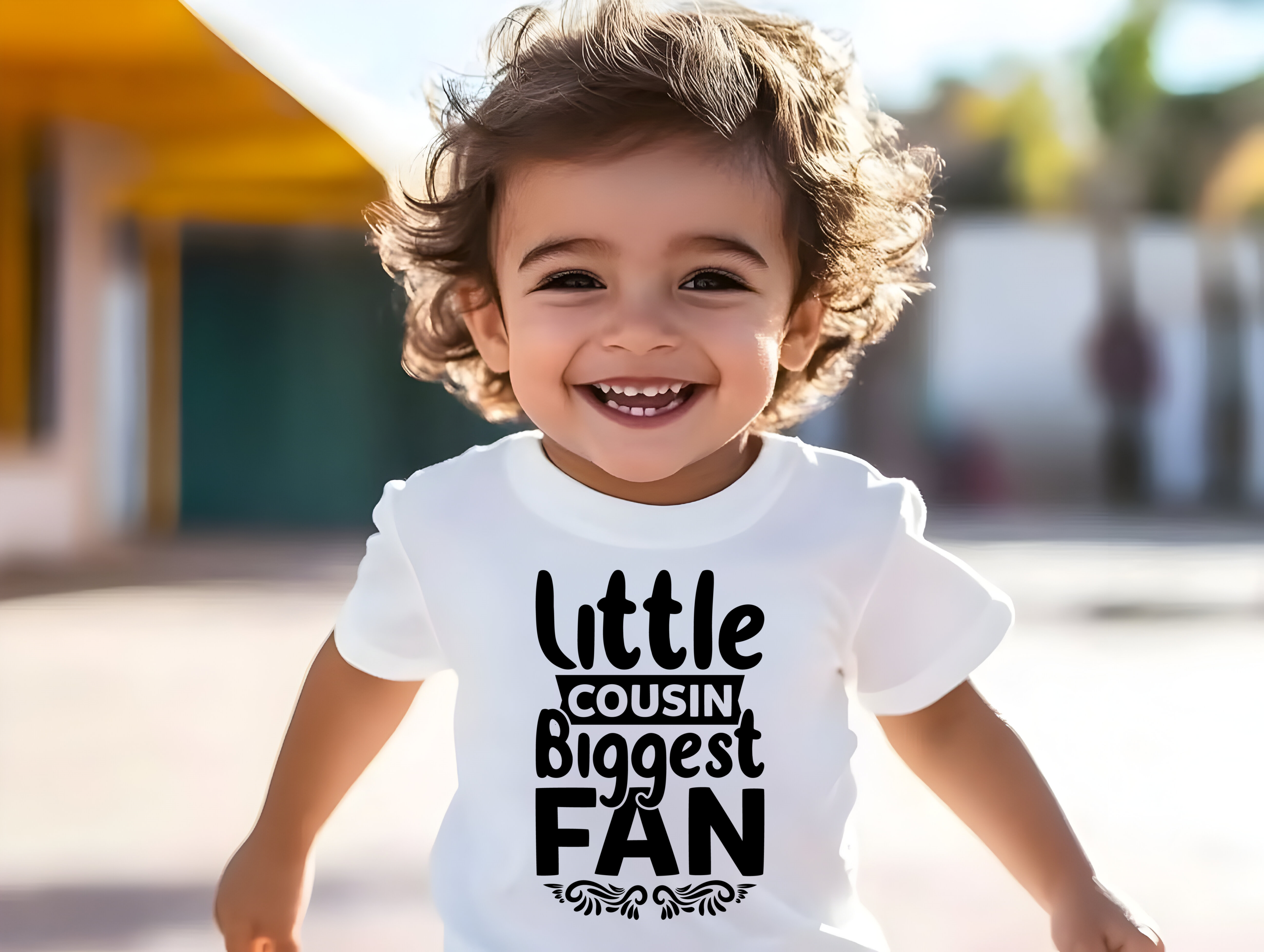 Kids Sport Tee Little Cousin Biggest Fan
