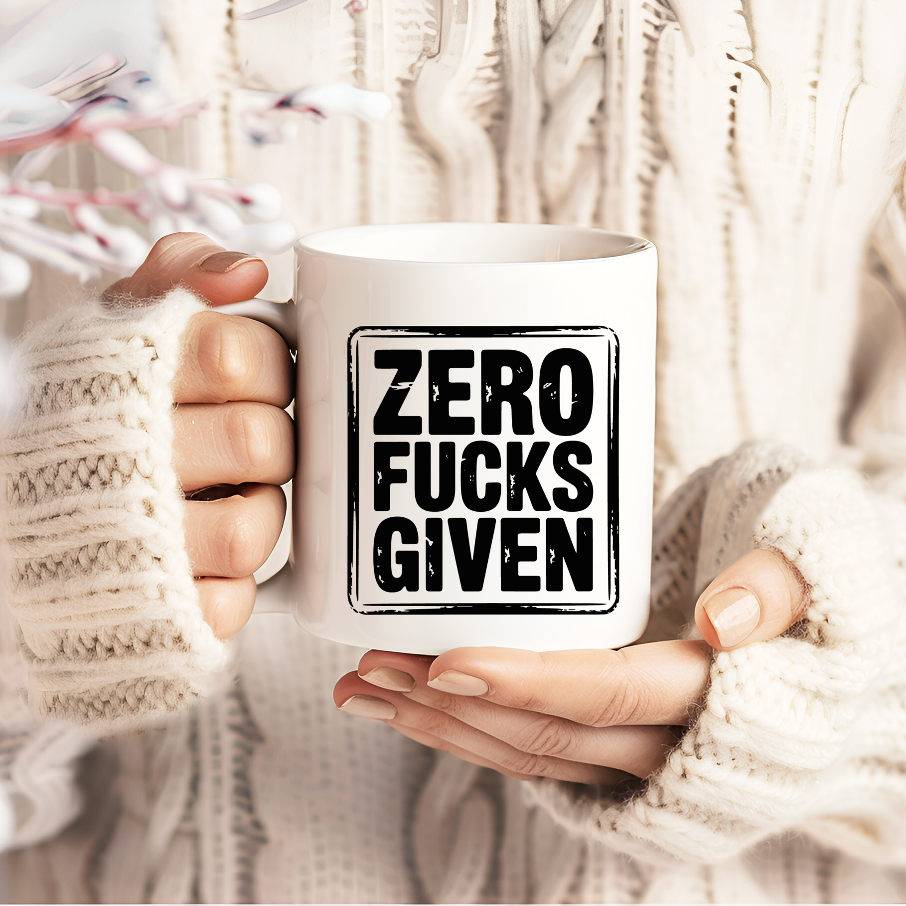 Coffee Cup Zero Fucks Given